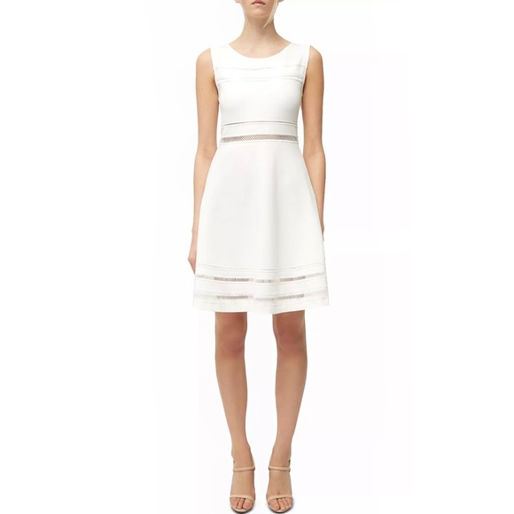 FRENCH CONNECTION WHITE FIT & FLARE MINI DRESS - Picture 9 of 9